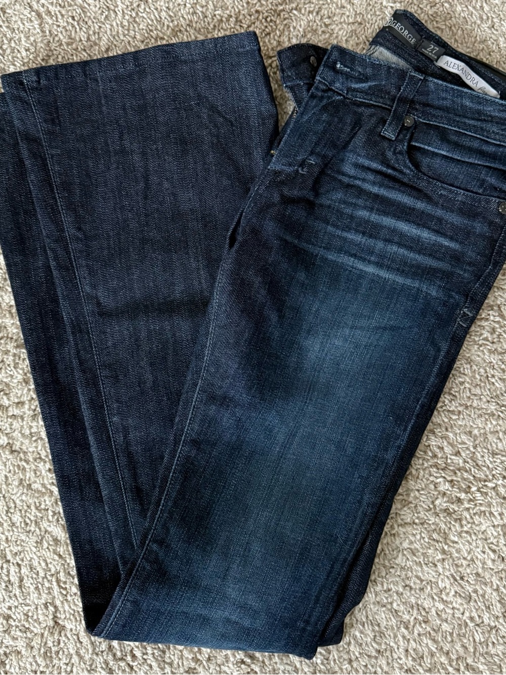 NWOT Dylan George Alexandra Flare Premium Jeans Dark Wash Size 27